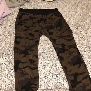 Camo jogger pants